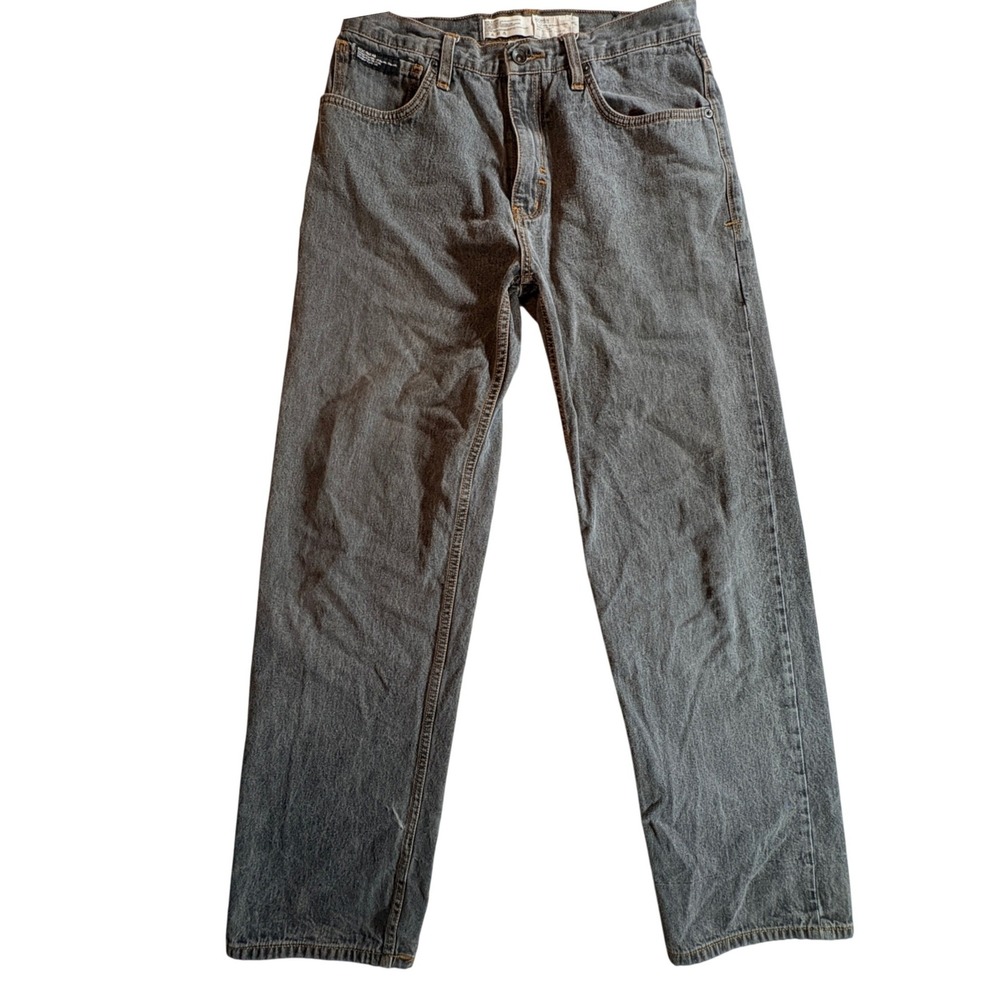 Rocawear Jeans Mens 32x34 Grey Straight Leg Denim Y2K Hip Hop Streetwear Pant